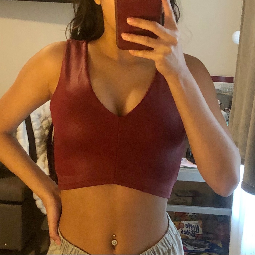 wine crop top